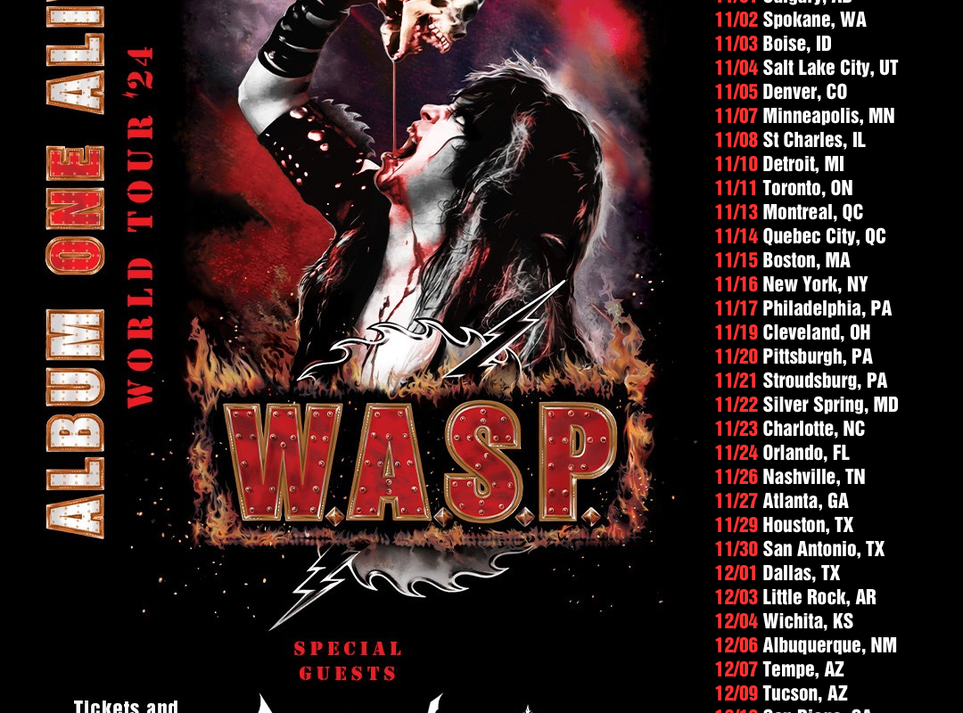 W.A.S.P. Will Perform their Entire Debut Album from Start to Finish, on the 2024 Album ONE Alive World Tour