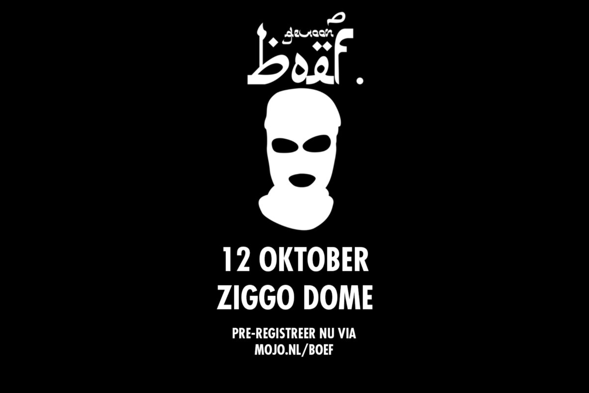 Boef presenteert 'Gewoon Boef' in Ziggo Dome op zaterdag 12 oktober