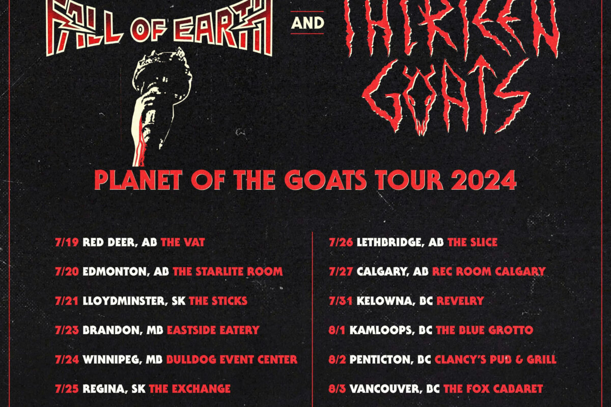 Fall of Earth Nominated For Western Canadian Music Award for Metal & Hard Music Artist of the Year + Canadian Tour Dates w/ Thirteen Goats