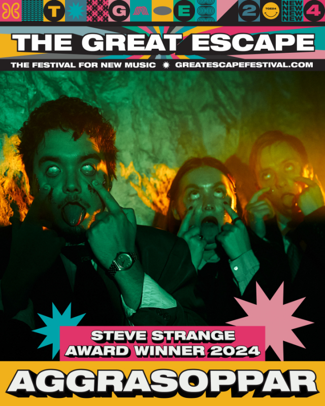 Aggrasoppar won the prestigious Steve Strange Award for the latest edition of the The Great Escape Festival 