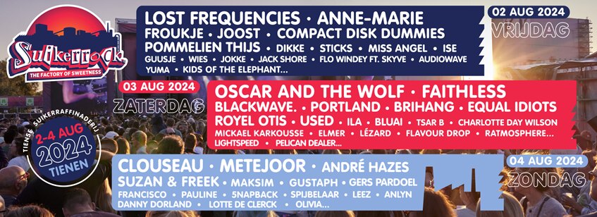 Suikerrock 2024 programma compleet!