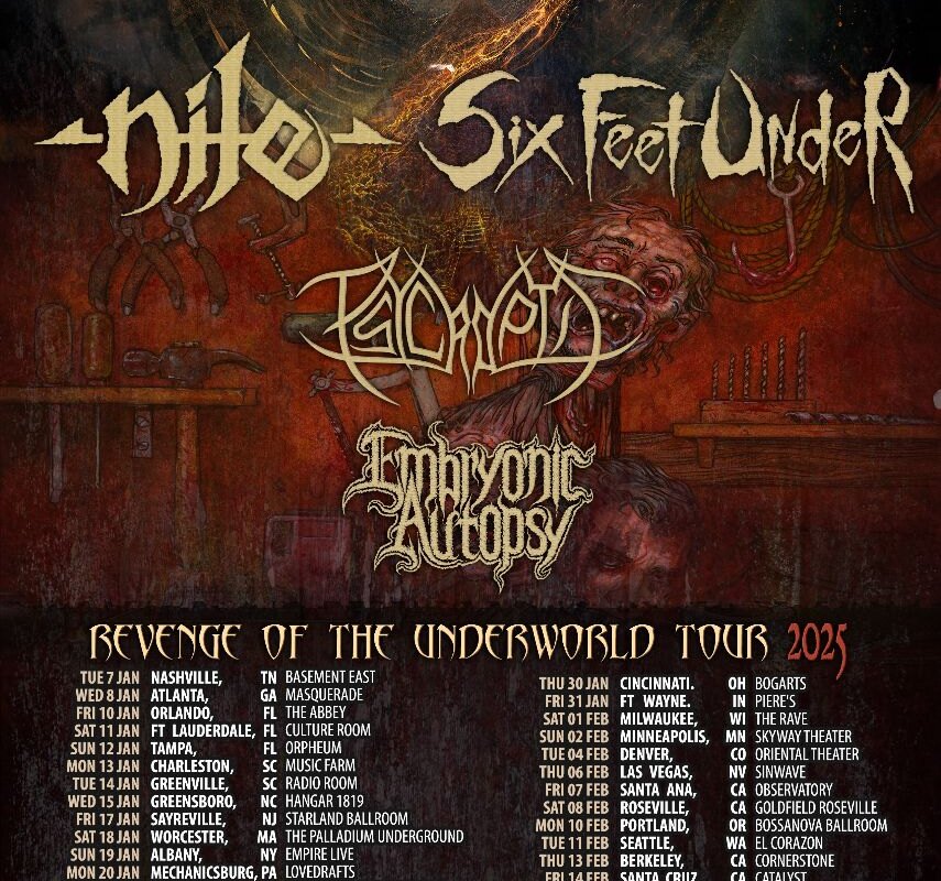 NILE Announces 2025 USA Tour + Reveals Second Single "To Strike with Secret Fang"