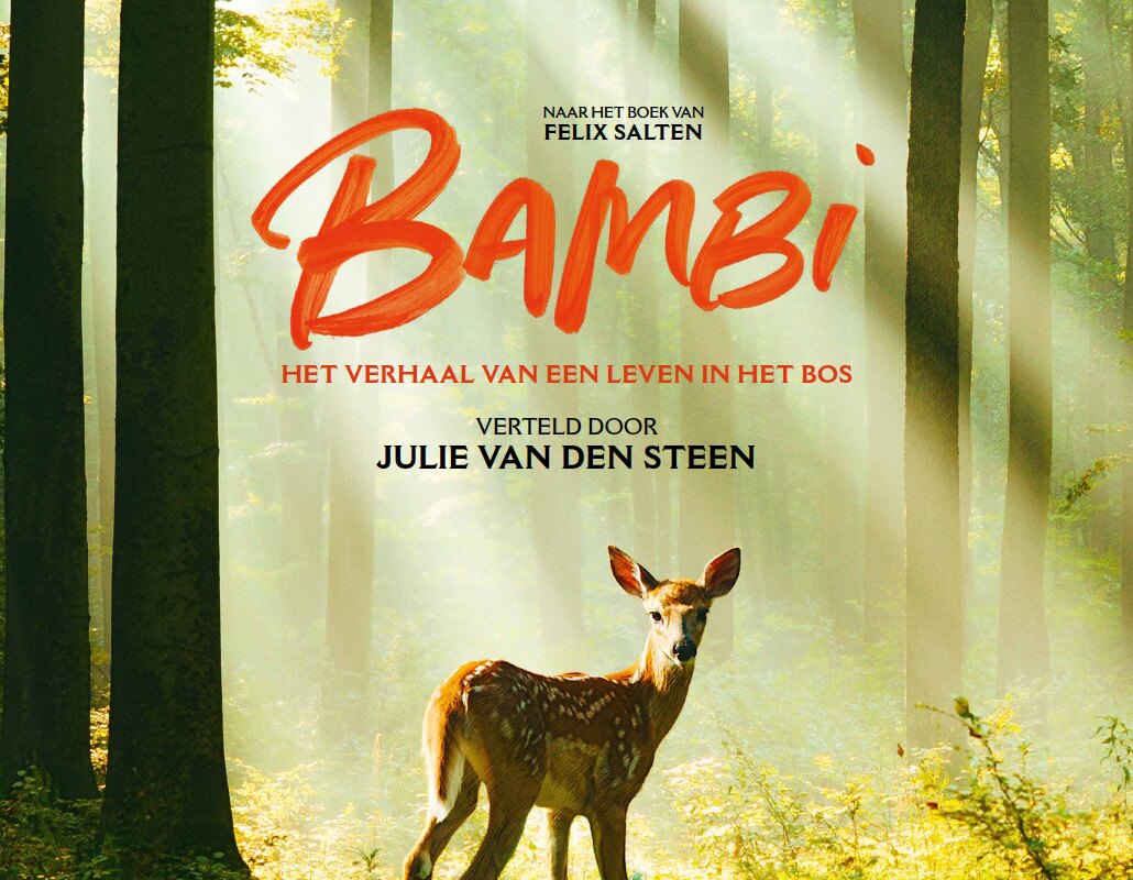 "Bambi: het verhaal van een leven in het bos" met de stem van Julie Van den Steen