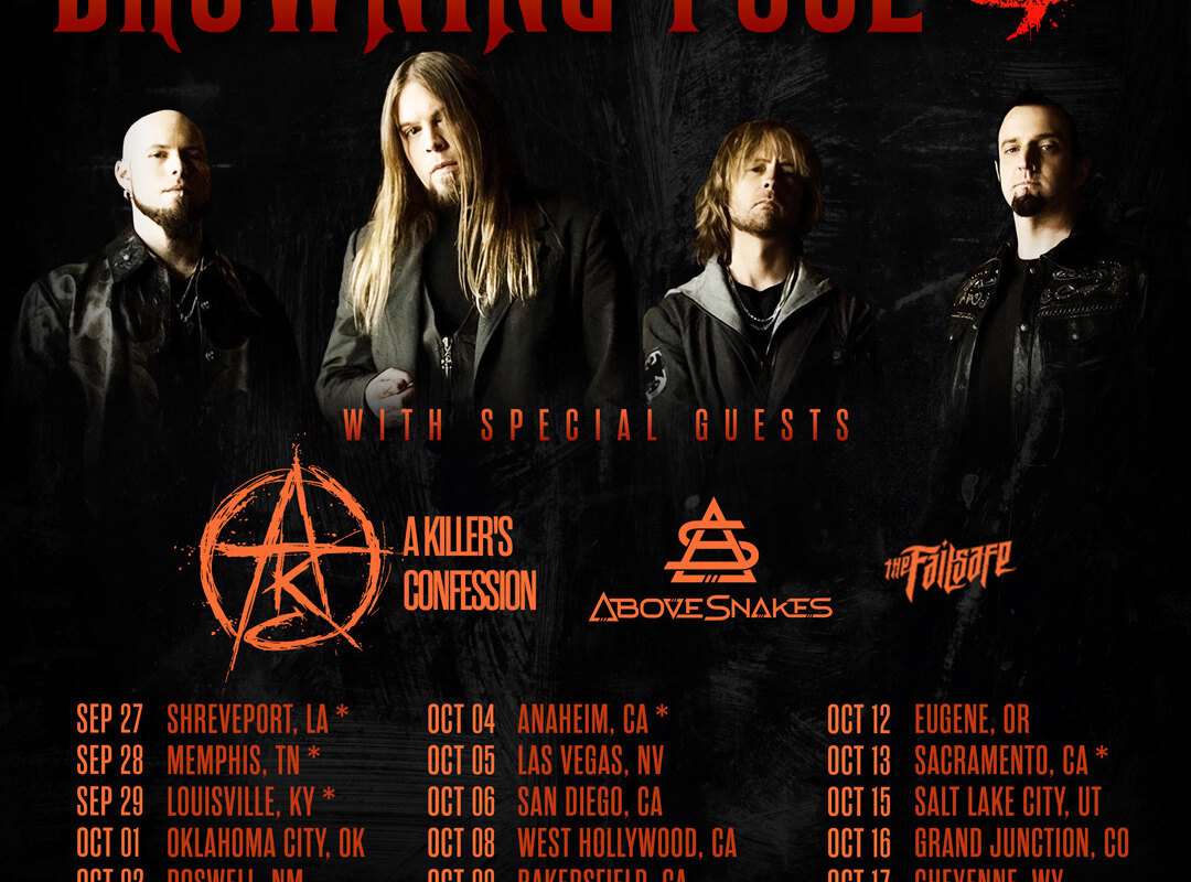 Drowning Pool Announces the No Authority Tour 2024 with A Killer's Confession, Above Snakes, and The Failsafe