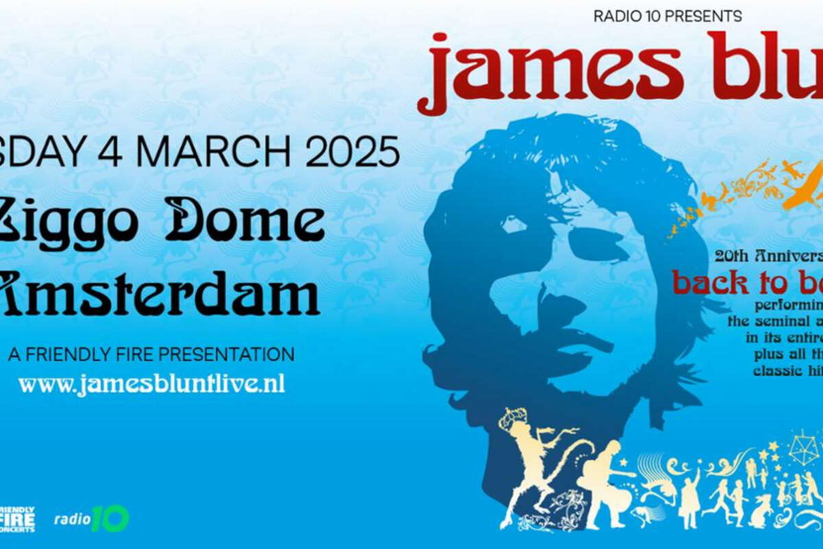 Radio 10 presents: James Blunt met jubileumconcert in Ziggo Dome