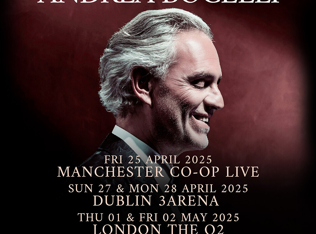 Andrea Bocelli announces major UK & Ireland shows
