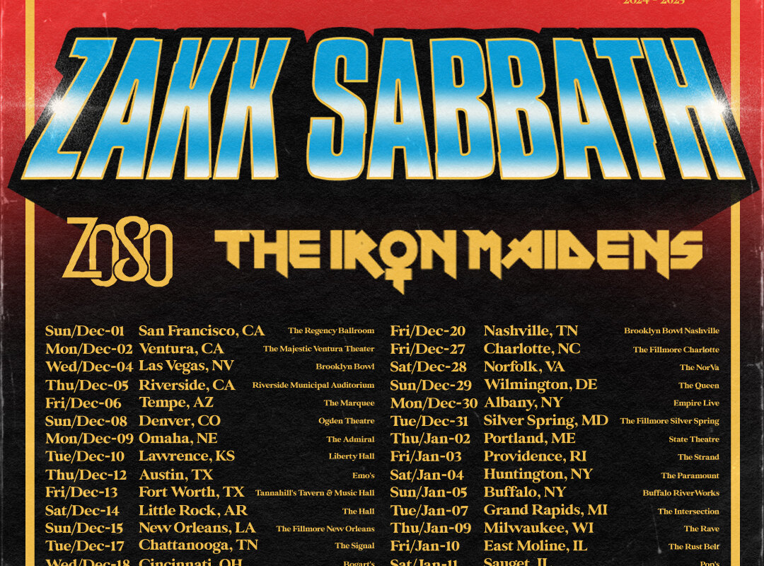 Zakk Sabbath announce digital release and new North American tour dates for winter 2024/25