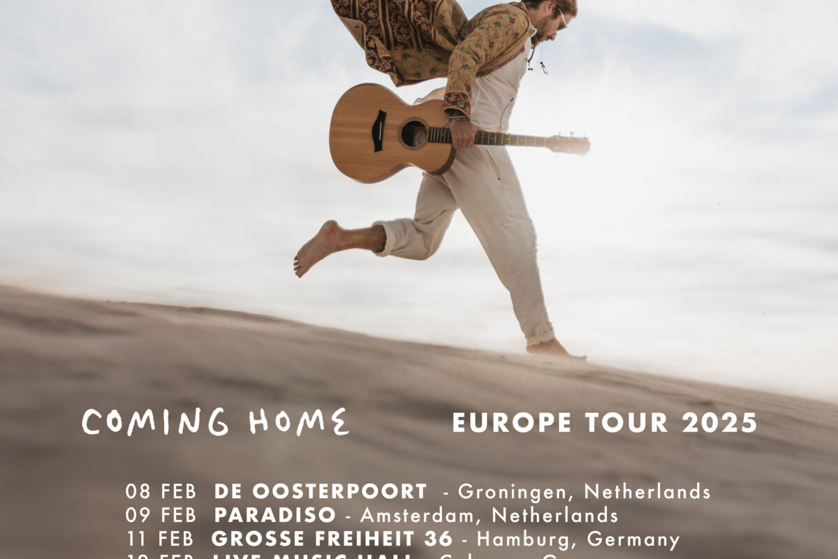 Jeremy Loops kondigt langverwachte Europese tournee 'Coming Home' aan en staat op 19 februari in Trix