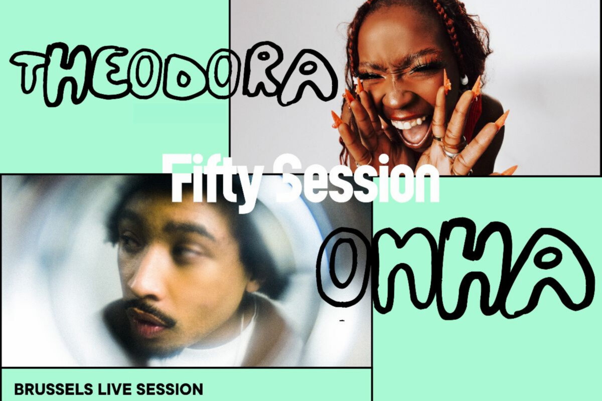 De gouden formule van Fifty Session ontdek Theodora (FR), Onha (BE) en een DJ set van de hippe DJ G-Lo (BE). 