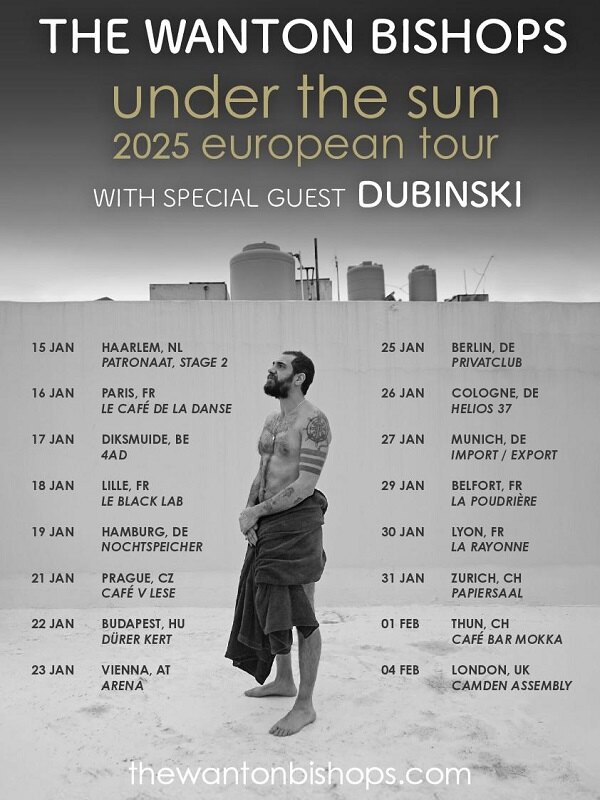The Wanton Bishops  Announce New Headline European Tour For 2025