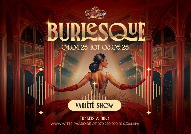 Het Witte Paard verleidt met ‘Burlesque’: Sandrine, Ianthe Tavernier en Peter Thyssen in de cast