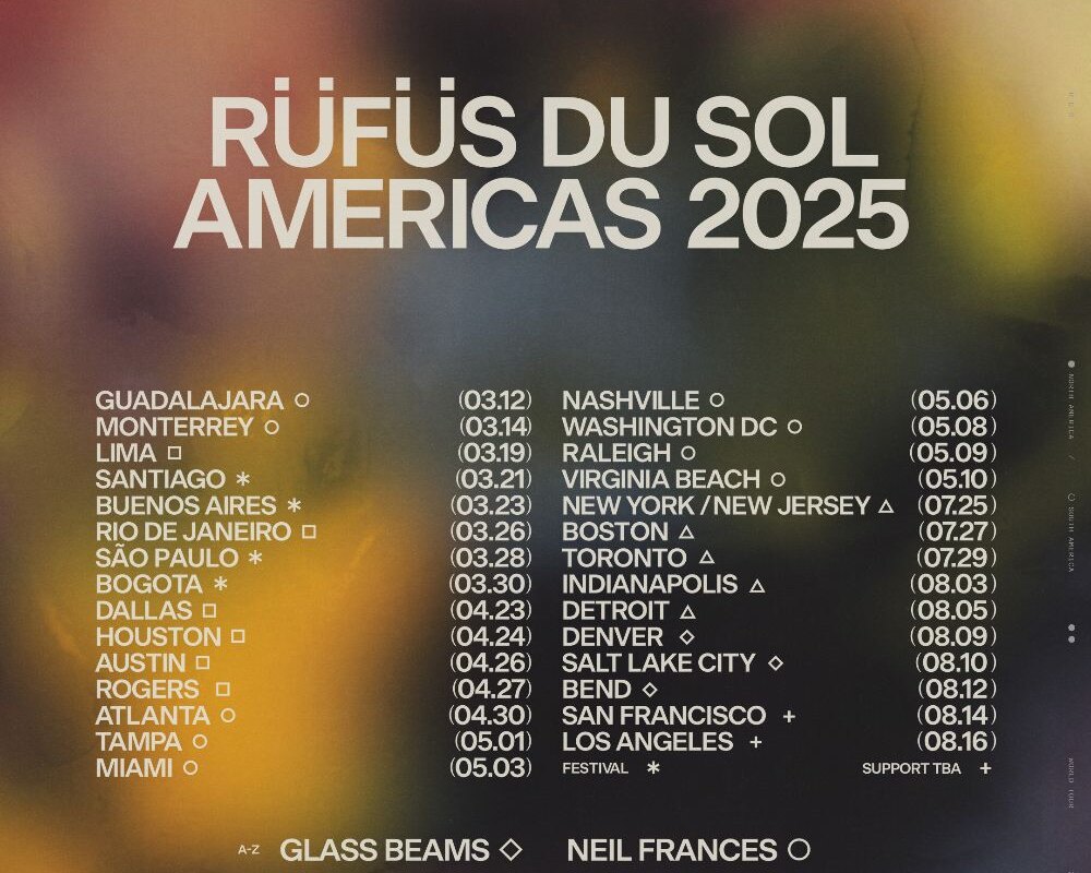Rufus Du Sol Reveal North And South America Dates Of Inhale / Exhale World Tour 2025