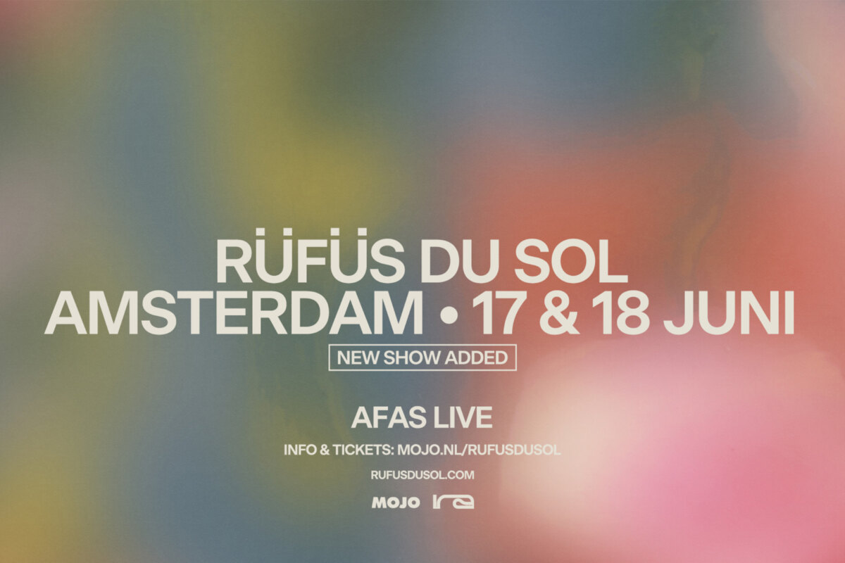 RÜFÜS DU SOL voor extra show naar AFAS Live op 18 juni