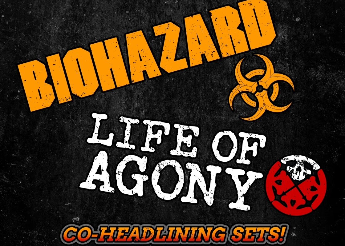 Biohazard & Life of Agony spelen op zaterdag 8 maart 2025 in La Madeleine
