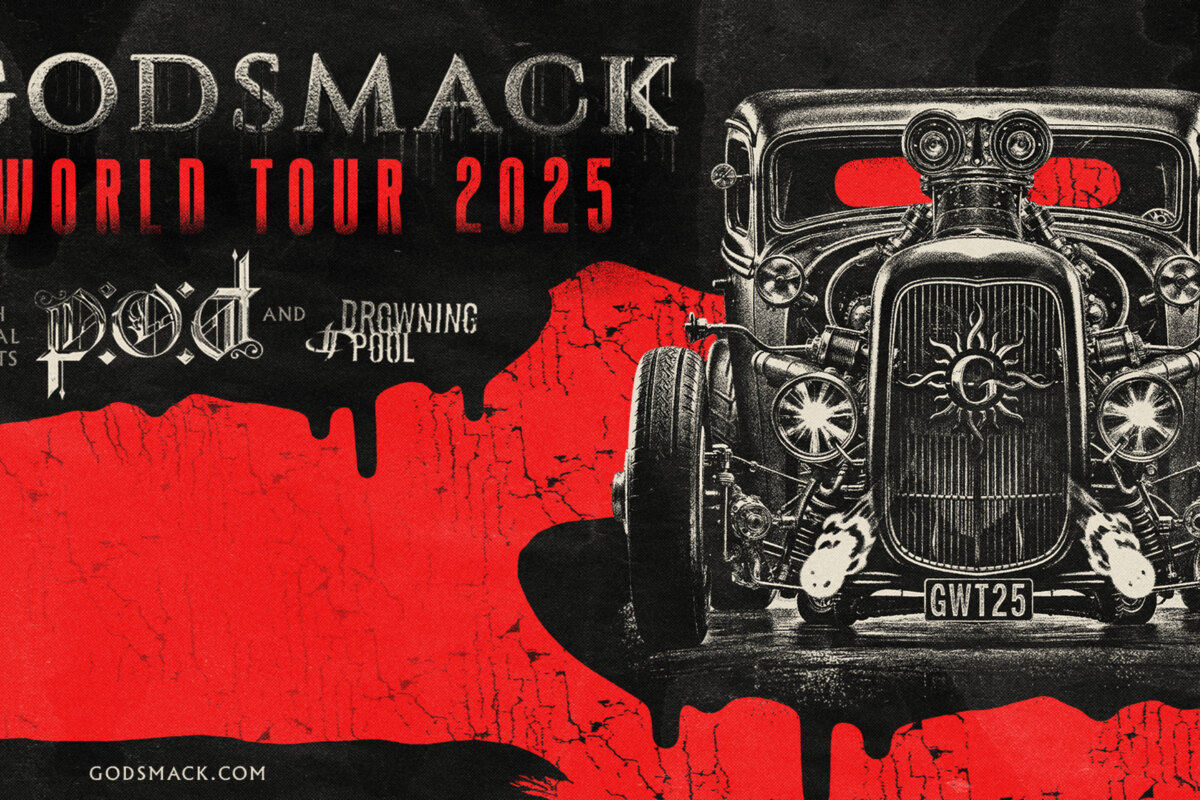 Godsmack speelt op woensdag 9 april 2025 in Vorst Nationaal