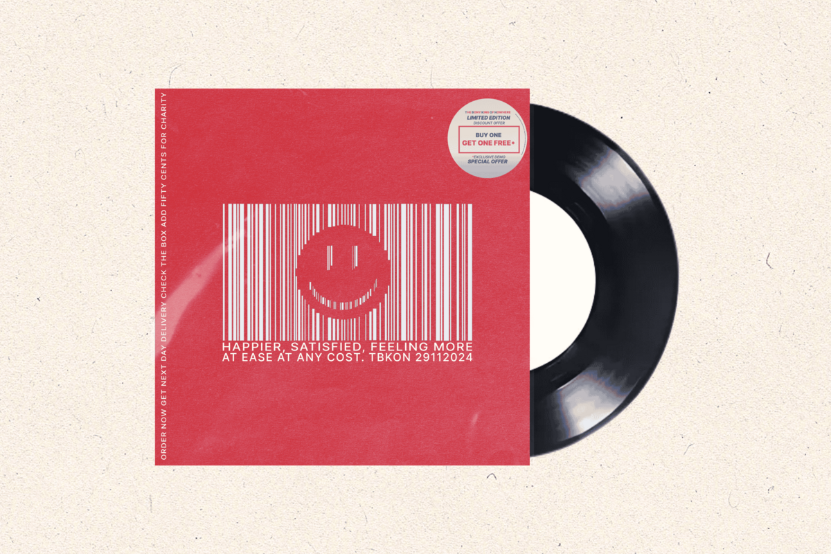 Ontdek de 7-inch vinyl van The Bony King of Nowhere, 'Get One Free', waarvan de opbrengst naar 11.11.11. gaat