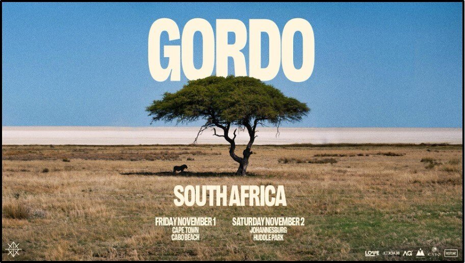 Gordo to Make his South Africa Debut with a Headline Show, 'KUNYE' Performance, and Bridges Academy Visit
