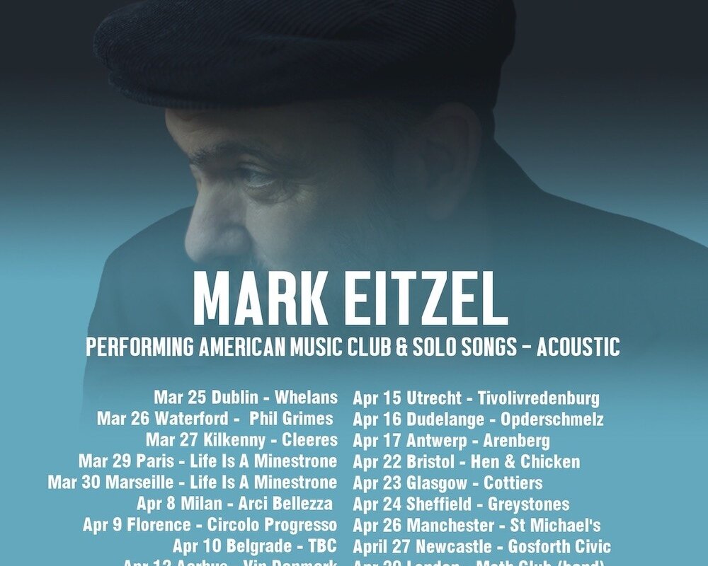 Mark Eitzel: acclaimed solo artist and leader of American Music Club announces first European tour in eight years