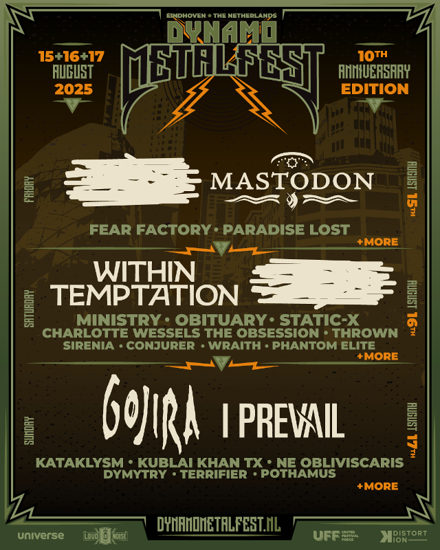 Nieuwe namen voor Dynamo MetalFest