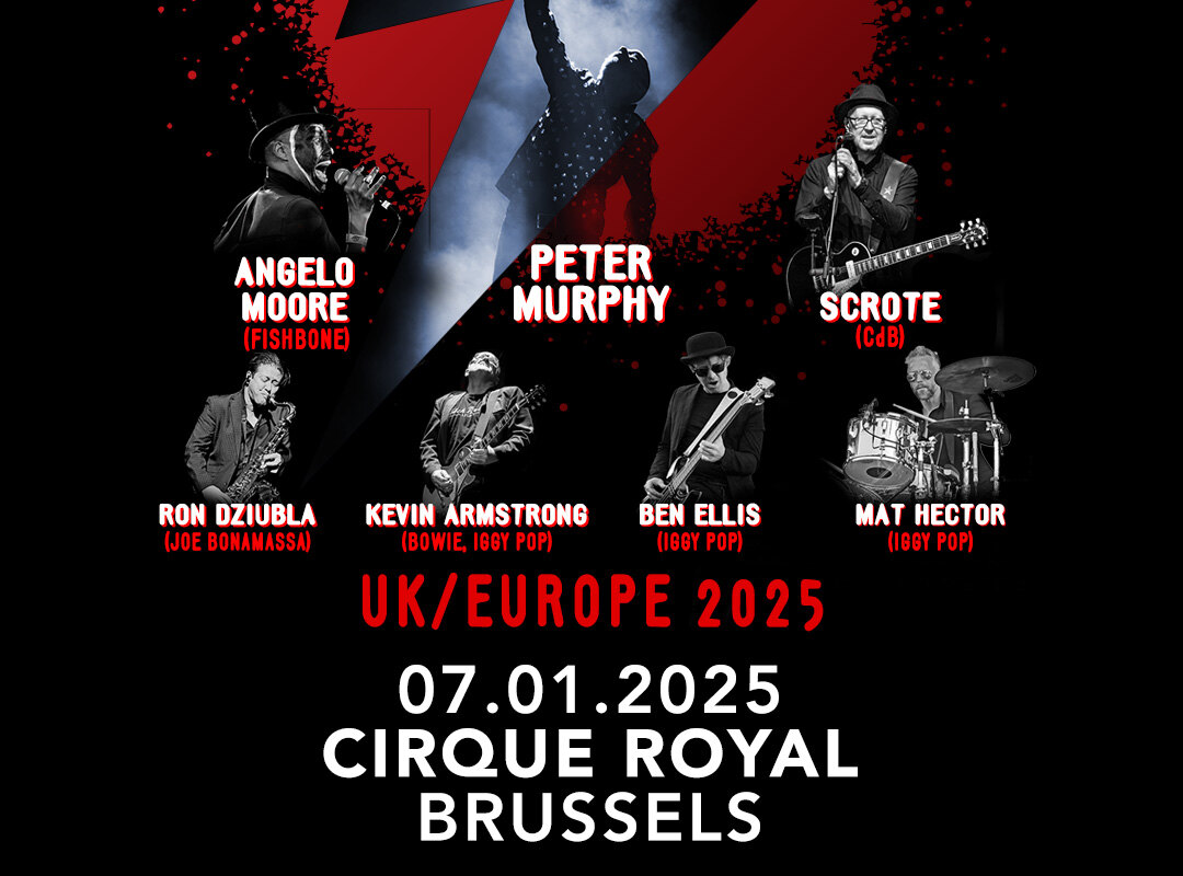 Celebrating David Bowie, met o.a. Bauhaus zanger Peter Murphy, op 7 januari in het Koninklijk Circus, Brussel
