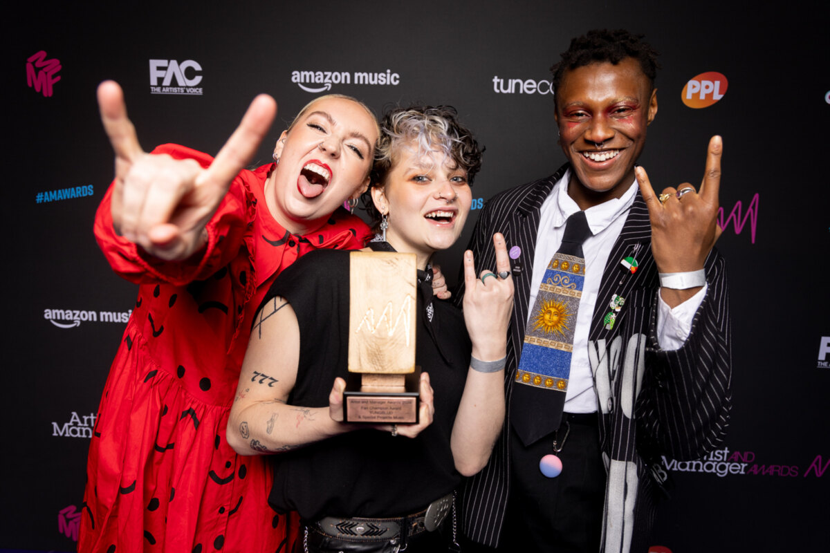 Yungblud and team honoured with Fan Champion Award at Artist and Manager Awards