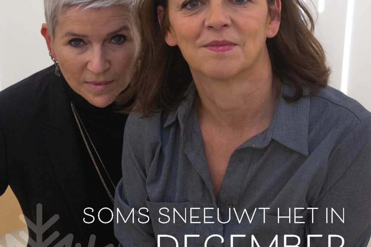 Soms sneeuwt het in december trekt doorheen Vlaanderen
