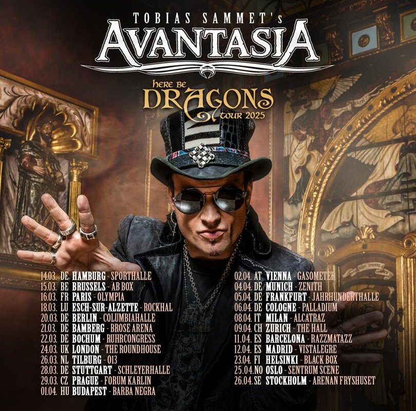 Metalband Avantasia brengt nieuwe single en video 'Creepshow' uit van nieuw studio-album 'Here Be Dragons'