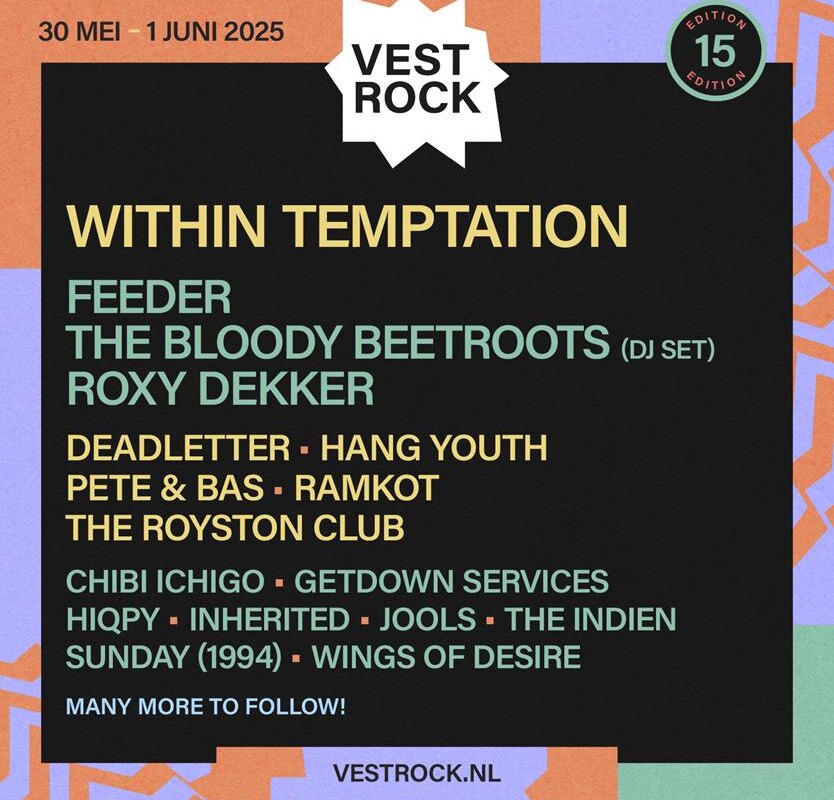 Vestrock kondigt eerste 17 namen aan voor jubileumeditie