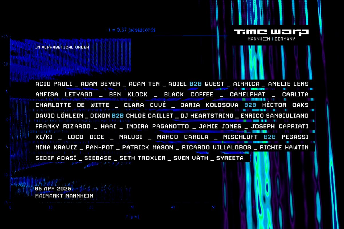Time Warp Reveals Lineup for 2025 Return to Mannheim