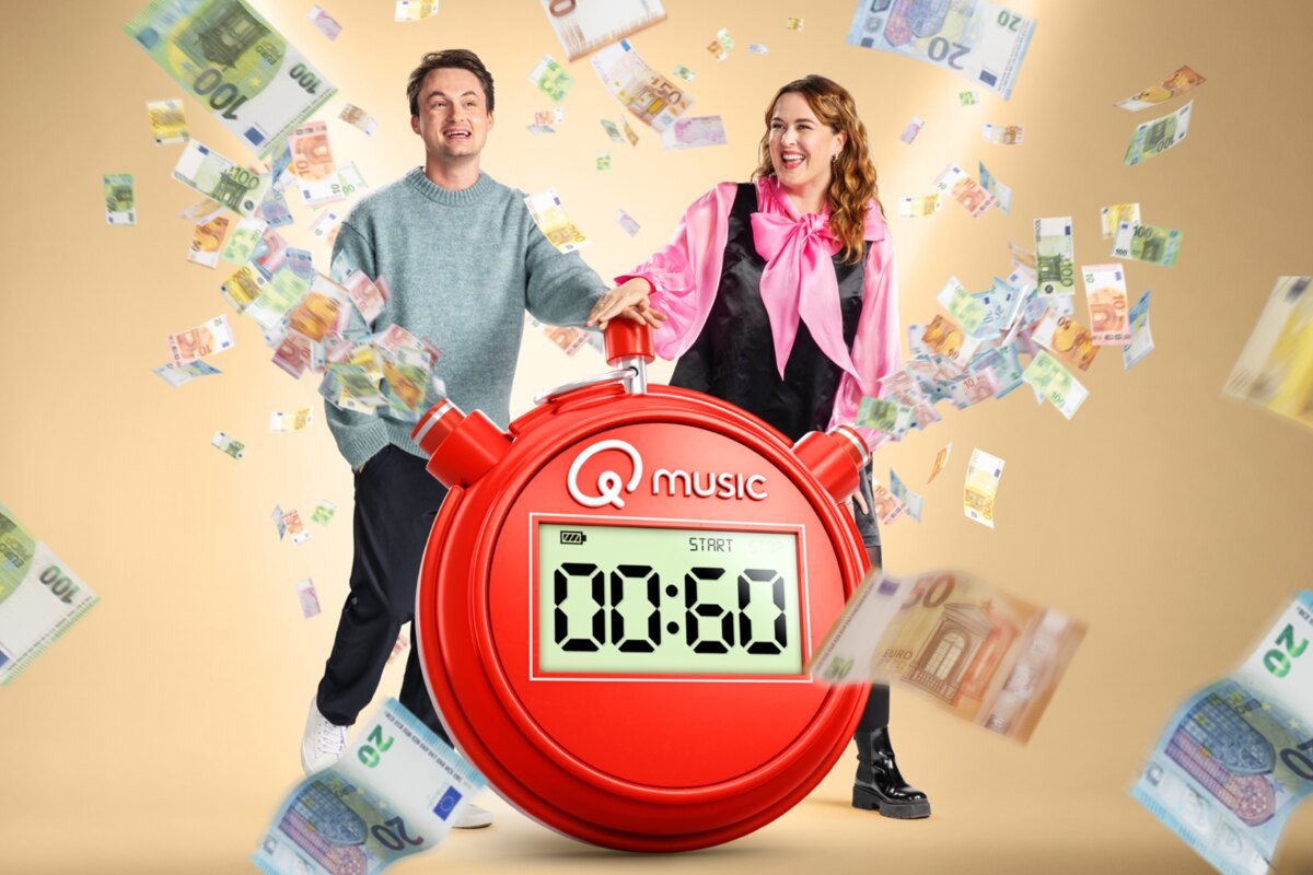 Time is money! Q-dj’s Maarten & Dorothee verdubbelen het netto jaarloon van een Q-luisteraar in slechts 60 seconden