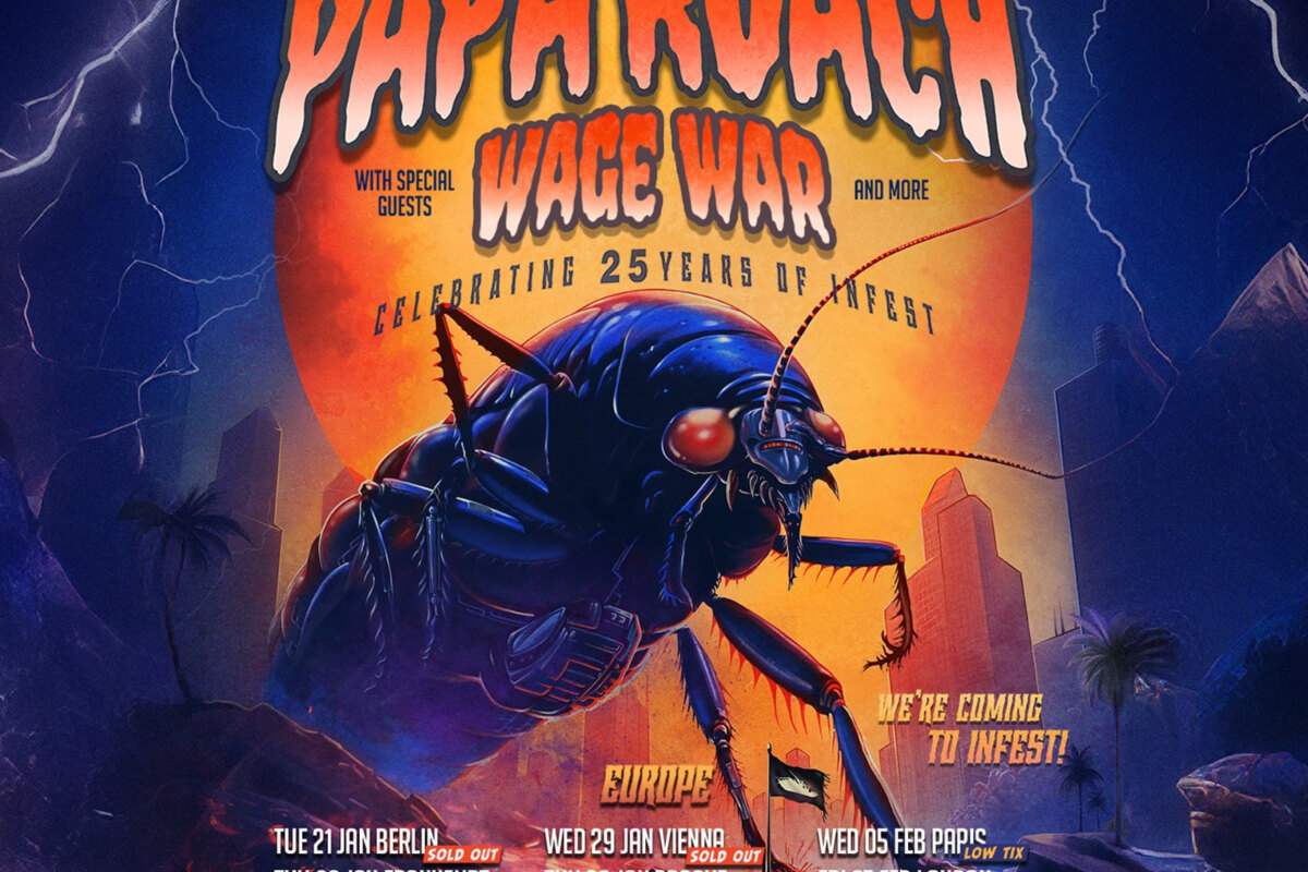 Papa Roach - European Tour (with WAGE WAR Supporting) Begins Next Week