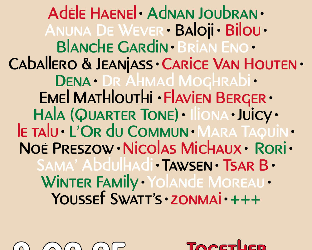 Together for Palestine: Afspraak op 8 februari in de Hallen Van Schaarbeek