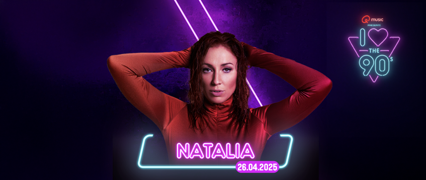 Natalia voor het eerst op 'I love the 90s - The party' in Hasselt