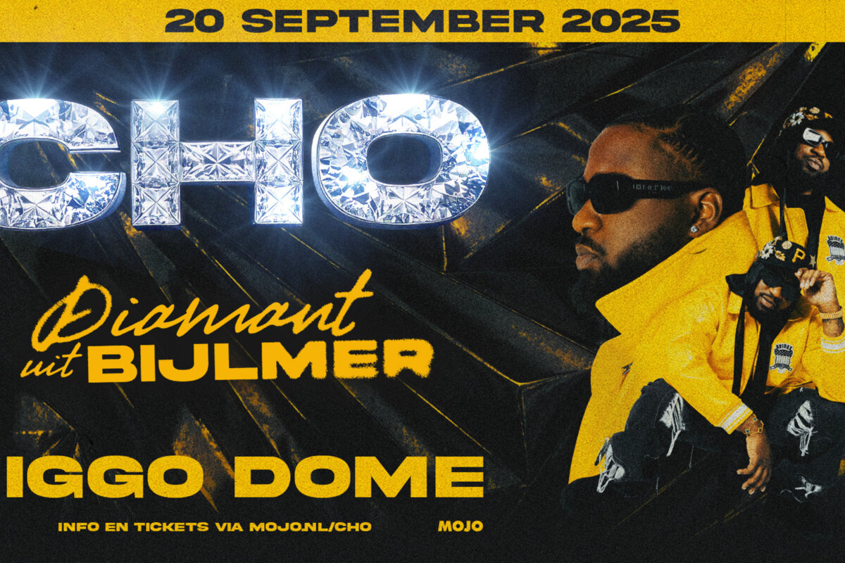 CHO presenteert zijn Diamant uit Bijlmer show op 20 september in Ziggo Dome