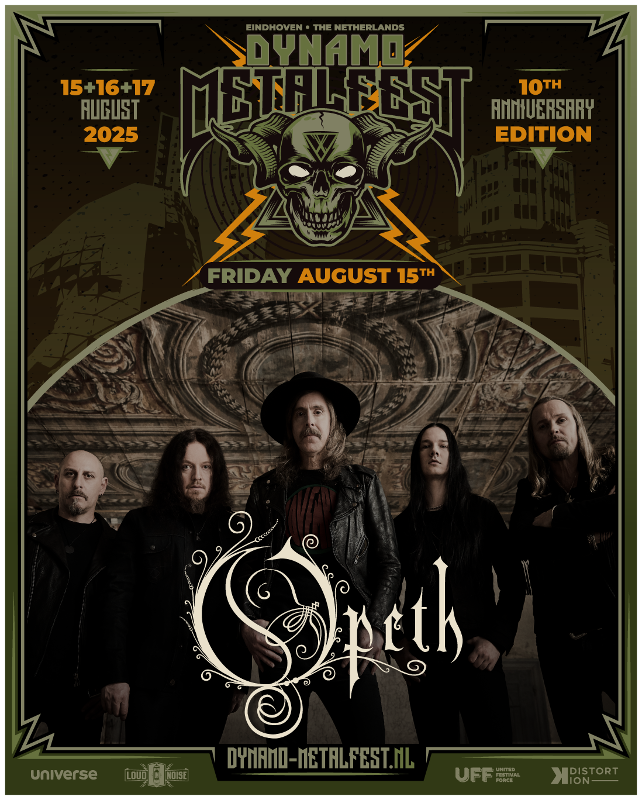 Opeth komt naar Dynamo Metalfest