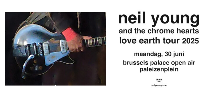 Neil Young komt op 30 juni naar het Paleizenplein in Brussel voor een uniek openluchtconcert 