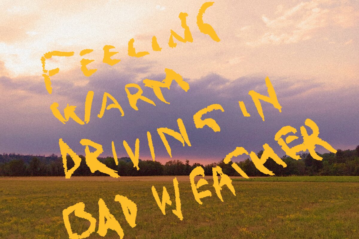 feeling warm driving in bad weather - The new album by Byenow is a journey into a coral-colored sunset