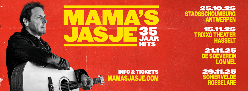 Mama’s Jasje voegt 2 extra concerten toe aan jubileumtour