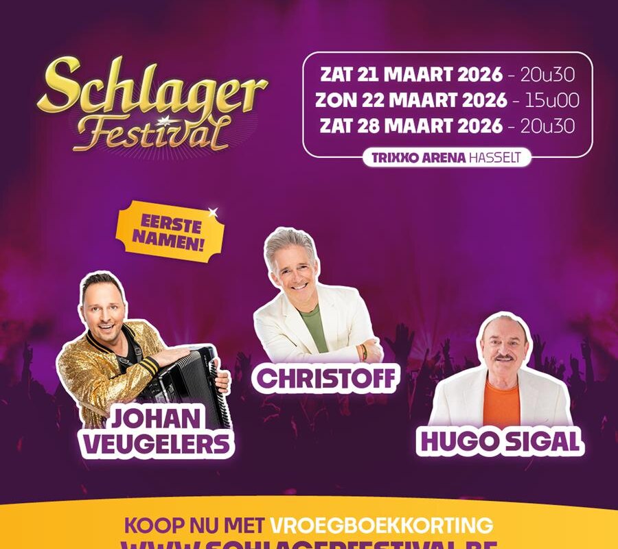 Hugo Sigal, Christoff en Johan Veugelers komen volgend jaar naar Het Schlagerfestival