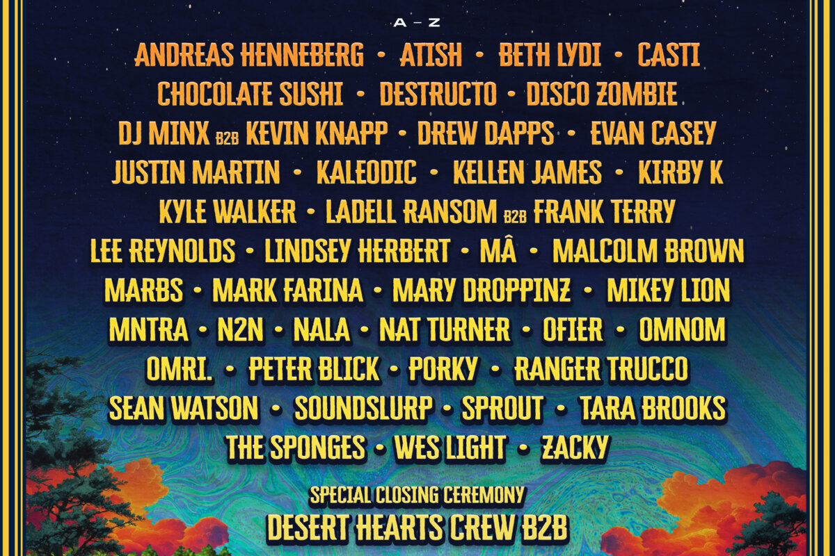Desert Hearts Festival Announces Justin Martin, Destructo, Mark Farina, Omnom, Kyle Walker, Nala, The Sponges, Mary Droppinz + More for 2025 Lineup