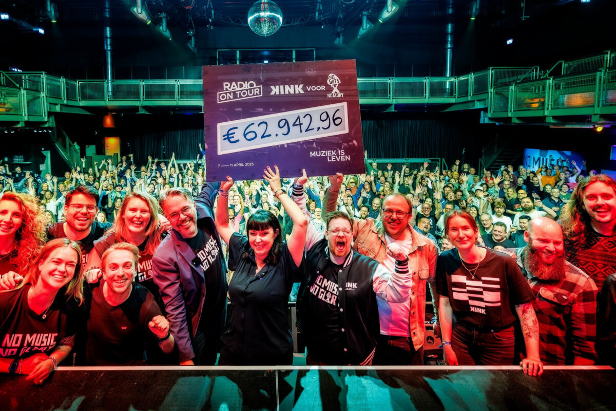 Kink en luisteraars halen €87.349,96 op voor No Guts No Glory tijdens Radio On Tour