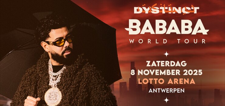 DYSTINCT op 8 november 2025 in de Lotto Arena Antwerpen!