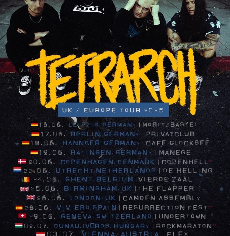 Tetrarch announce first European tour for Summer 2025!