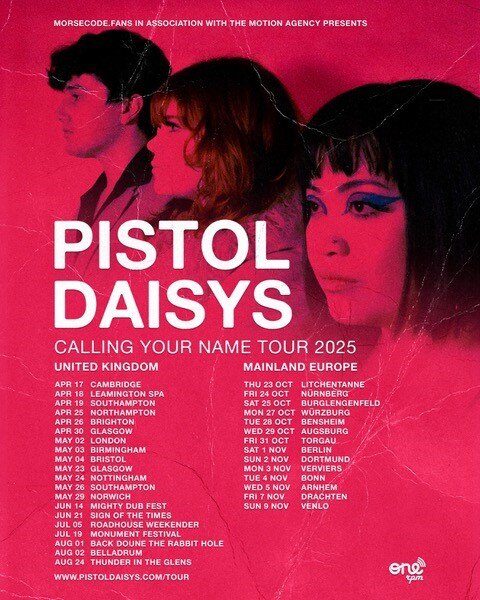 Pistol Daisys  - Dramatic New Single "Calling Your Name" Out Tomorrow - 30th April