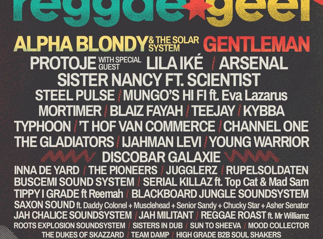 De affiche van Reggae Geel 2025 is compleet!