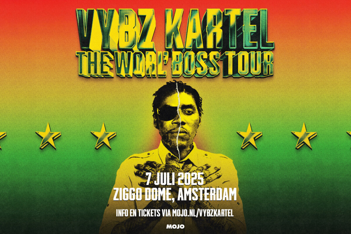 Vybz Kartel presenteert 'The Worl' Boss Tour' op 7 juli in Ziggo Dome