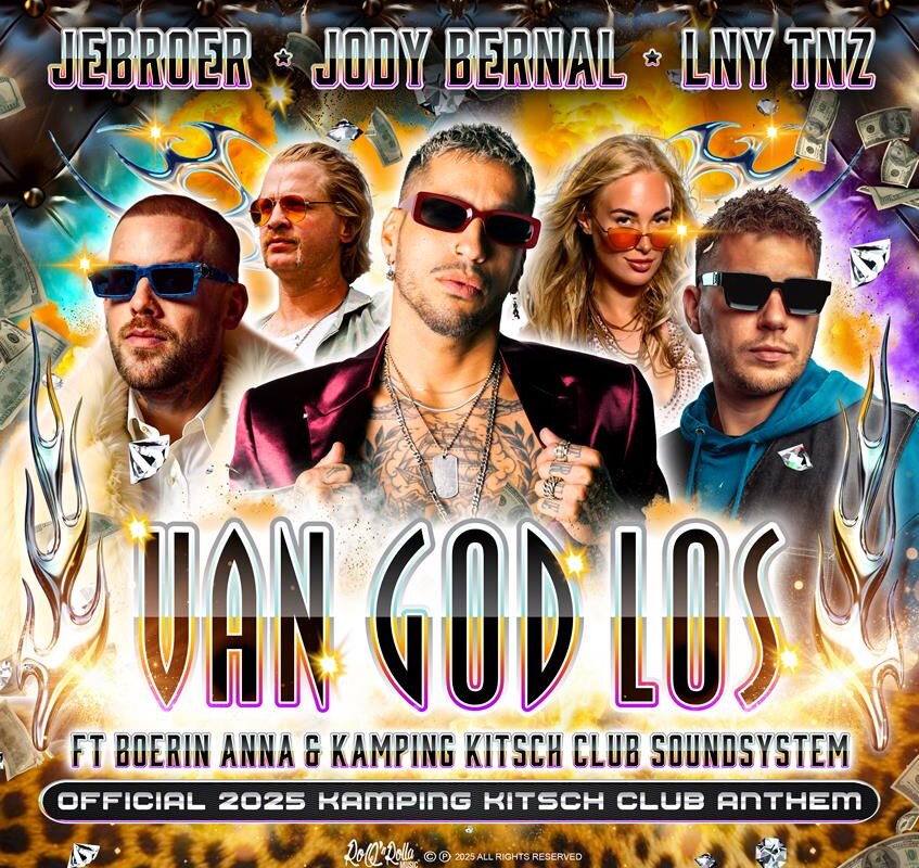 Kamping Kitsch Club strikt Jody Bernal, sexy Boerin Anna, Jebroer, LNY TNZ en MC Drummer voor nieuw anthem