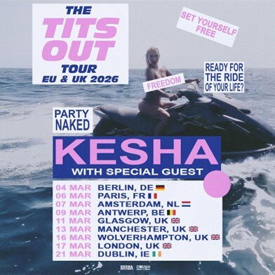 Kesha brengt ‘The Tits Out Tour’ naar Antwerpen!