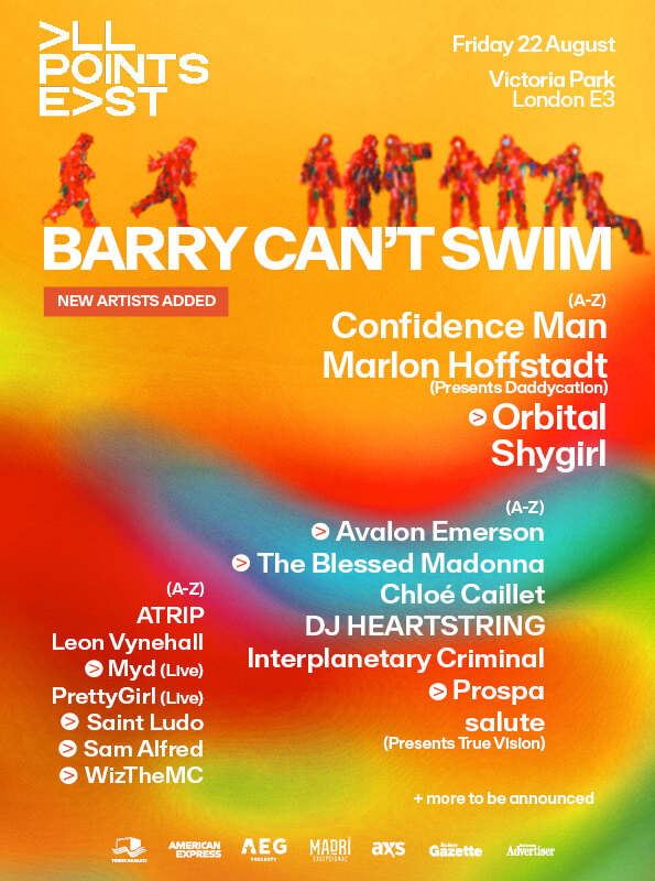 All Points East - Barry Can't Swim guests announced: Orbital, Avalon Emerson, The Blessed Madonna, Prospa + more