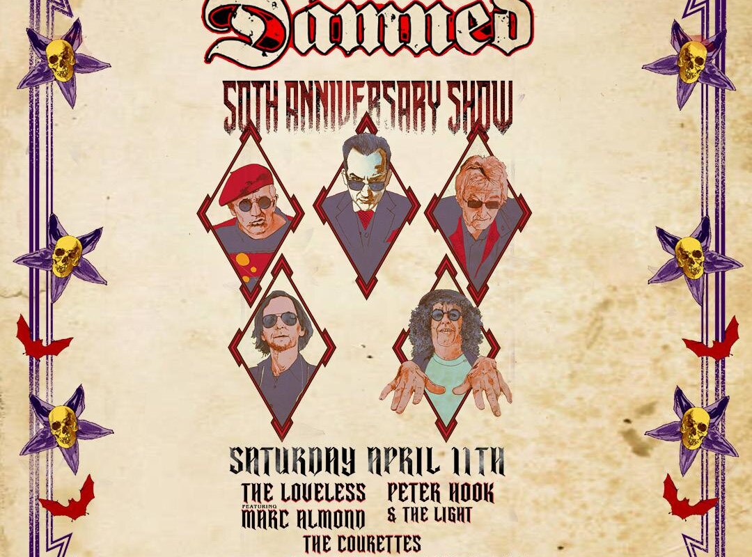 The Damned have announced a special 50th anniversary show at OVO Arena Wembley on Friday 11th April 2026
